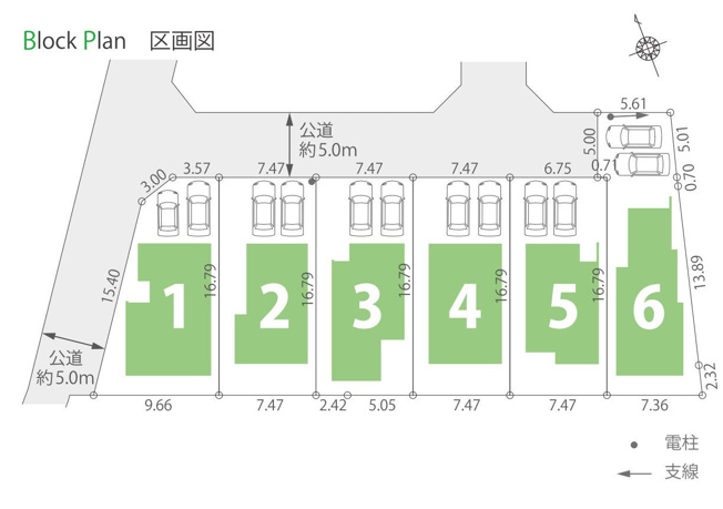 【区画図】 | 金森6丁目　Ⅱ期 | 区画図は、土地の形状、境界、道路との関係を詳細に示す図面土地の正確な位置、面積、形状を把握し購入や建築計画の判断に不可欠です。区画整理や開発状況も示され、将来的な土地利用のイメージを掴む上でも重要ね。