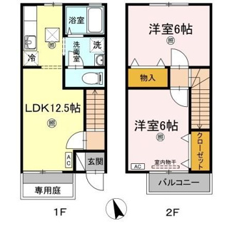 【間取り】 | メルベーユMT　B棟