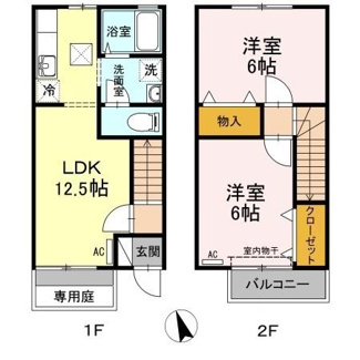 【間取り】 | メルベーユMT　A棟