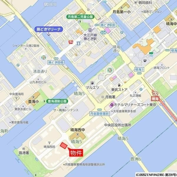 ＨＡＲＵＭＩ　ＦＬＡＧ　ＰＡＲＫ　ＶＩＬＬＡＧＥ　Ｔ棟の地図