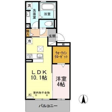 エクレール　A棟の間取り