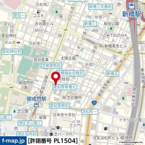 Casa Splendido Toranomon Estの地図