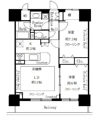 【間取り】 | サンクレール荒川ブランガーデン | 間取り