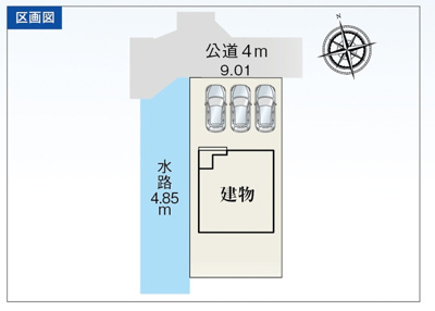 【区画図】 | 浜松市中央区新橋町 2期 新築一戸建て | 区画図です