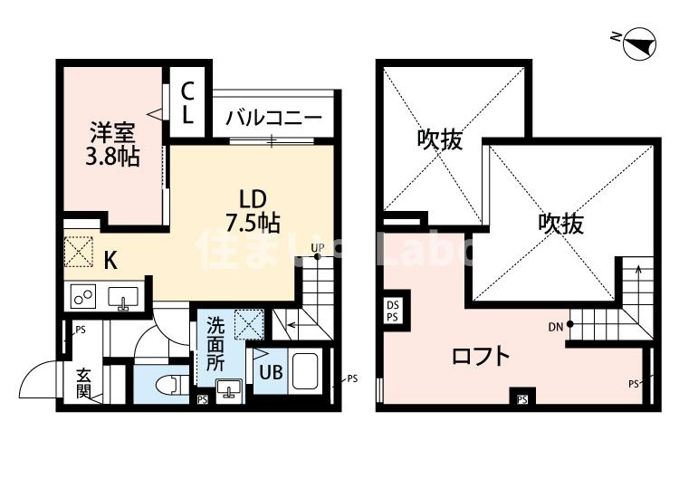 スプリングフォレスト弐番館の間取り
