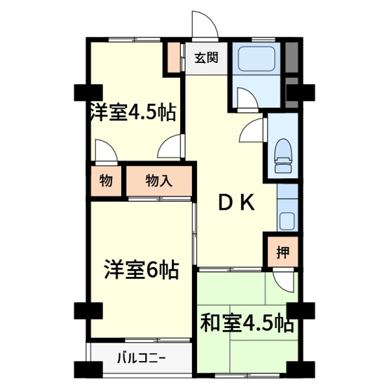 【間取り】 | 高槻第二コーポラス