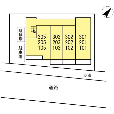 Ｐ・Ｓ・Ｈの区画図