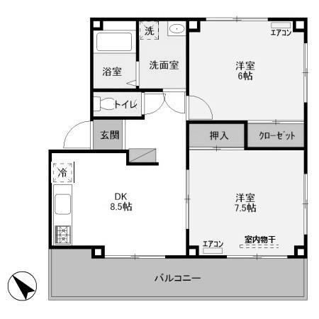 【間取り】 | ビュータウンB
