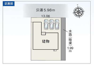 【区画図】 | 浜松市中央区遠州浜3丁目 3期 新築一戸建て | 区画図です
