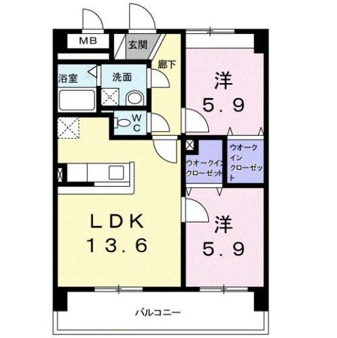 エルモソ　ピソの間取り|使い勝手の良い間取りです♪