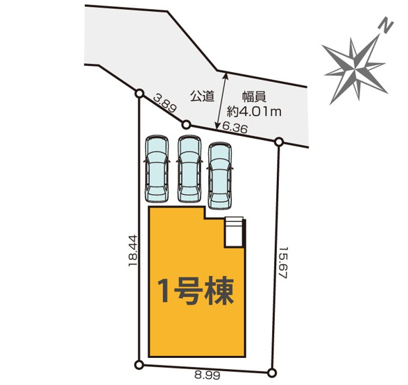 【区画図】 | 浜松市中央区葵西5丁目 3期 新築一戸建て | 区画図です
