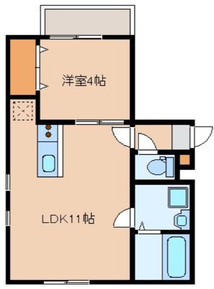 ベルデマール箱崎2の間取り|使いやすい間取りです。