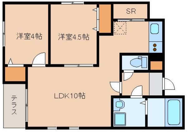 リテラV(リテラファイブ)の間取り|使いやすい間取りです。