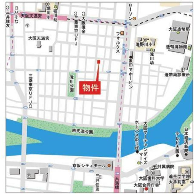 天満泉マンションの地図
