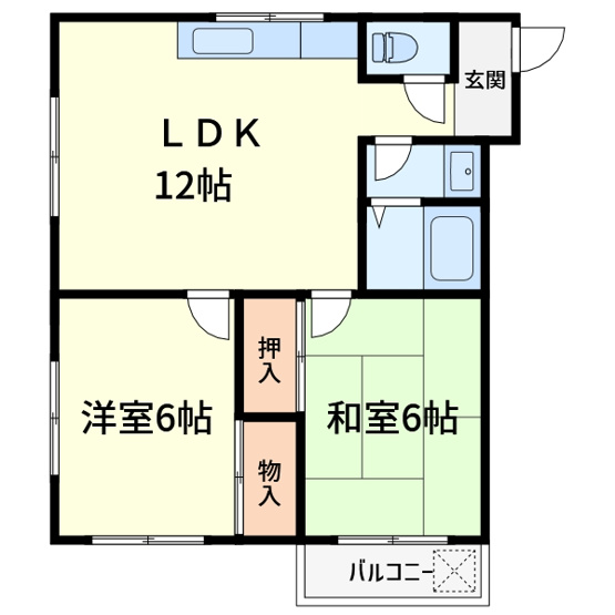 【間取り】 | サンハイツOKA