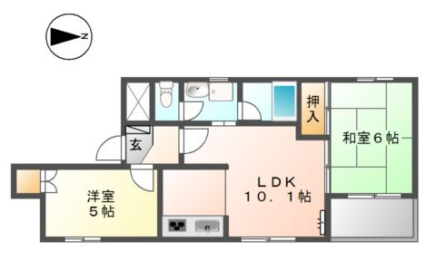 【間取り】 | コーポラスＹＵＴＡＫＡ