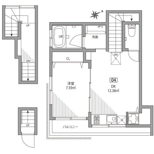 グランエッグス中野方南町の間取り|間取り図