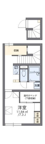 レオパレスアークスペランザの間取り|代表的な間取のため実際の間取とは異なる場合があります