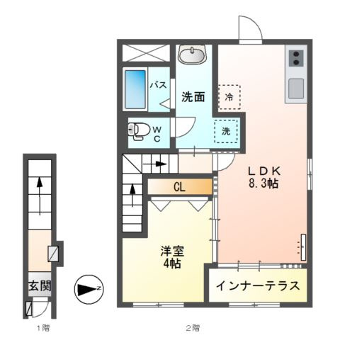 【間取り】 | リトルブーケ城南