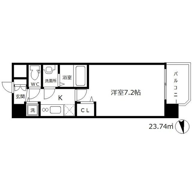 メインステージ大阪福島の間取り