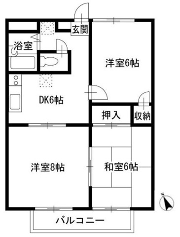本駒込シティハイツの間取り