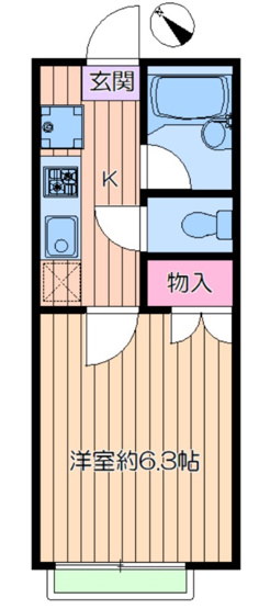 【間取り】 | プルーデンス堀切Ｃ