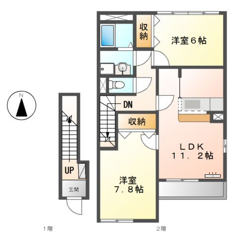 ポーラスターの間取り