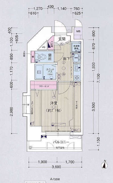 プレサンス名古屋城前の間取り