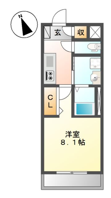 シルク南参道Ｒの間取り