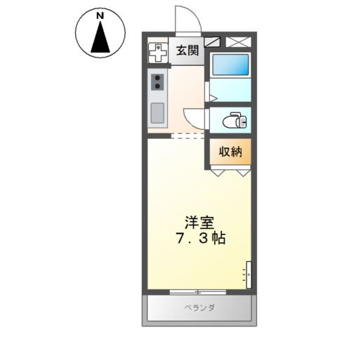 エスポワール倉敷の間取り