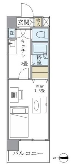 イーストコート芝の間取り