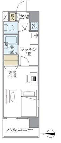 イーストコート芝の間取り