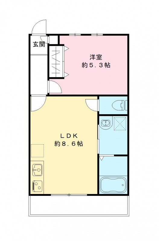 Ｕｐ　Ｔｏｗｎ　海神山の間取り