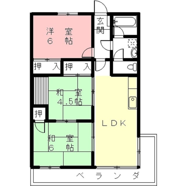 メゾン岩倉の間取り