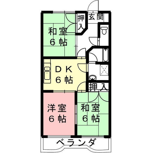 山内レジデンスの間取り