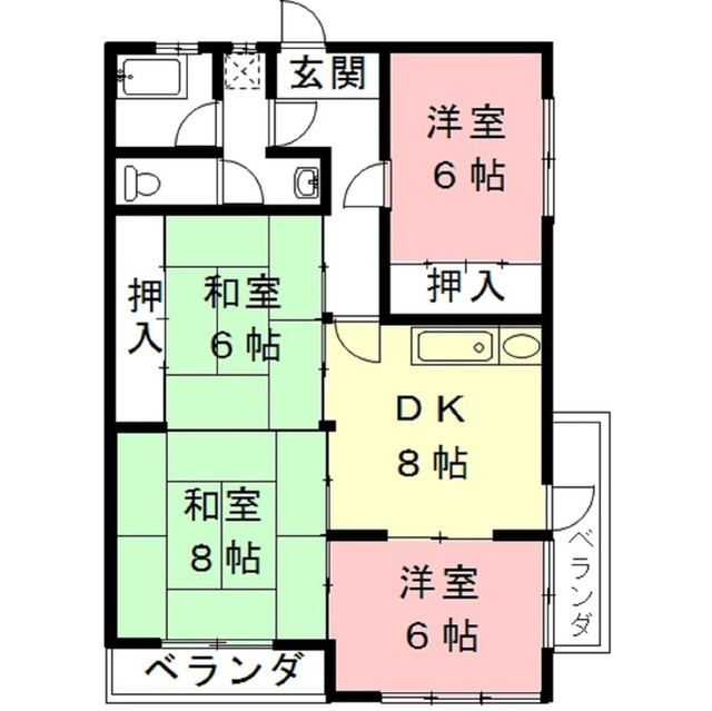 山内レジデンスの間取り