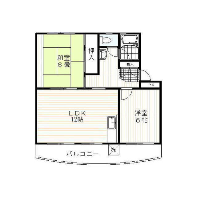 駅北マンション　Ａ棟の間取り