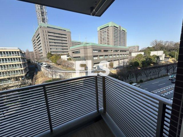 新宿区片町の賃貸マンションのバルコニー