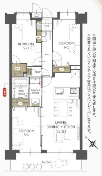 サンクレイドル高崎ガーデンコートの間取り