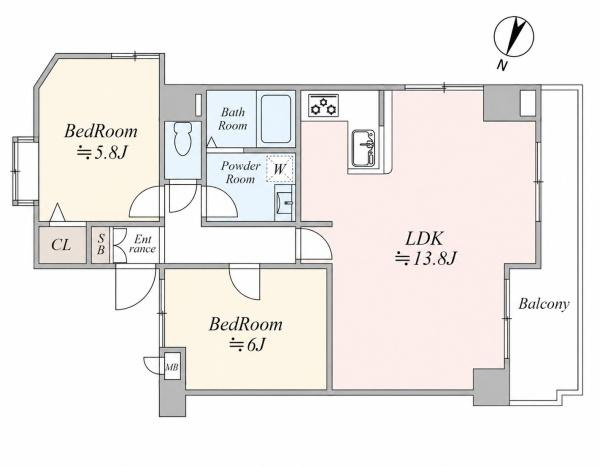 ビッグヴァン二俣川ホームズの間取り|使い勝手の良い2LDK
お気軽にお問い合わせください。