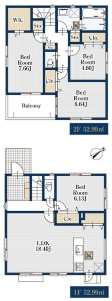 横浜市港南区日限山２丁目の新築一戸建の間取り|ゆとりのある4LDKの新築戸建です！
お気軽にお問い合わせください。