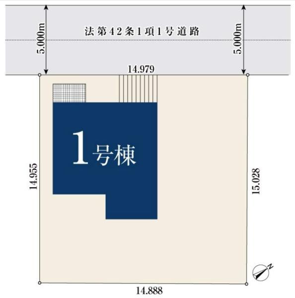 横浜市港南区日限山２丁目の新築一戸建の区画図|限定1区画の販売です！
お気軽にお問合せ下さい！
