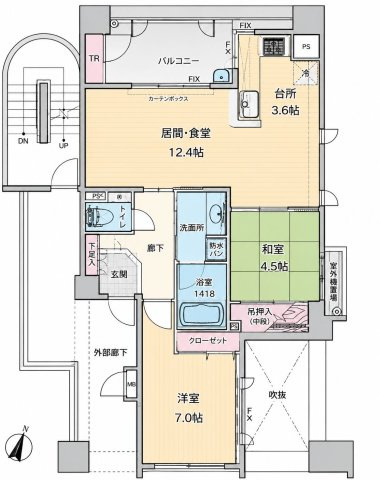 【間取り】 | サンリヤン藤崎駅前