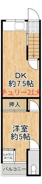貸テラスハウスの間取り