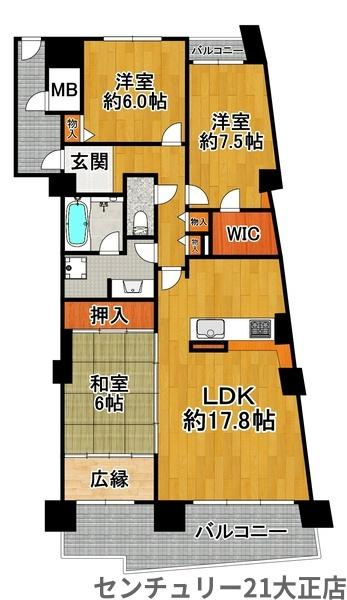 ベイシティ大阪センタープラザの間取り