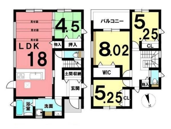北葛城郡広陵町疋相 ３号地 ／新築一戸建の間取り