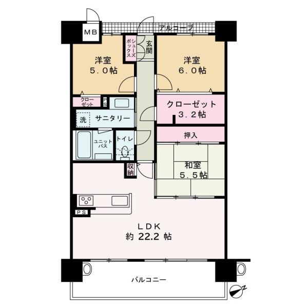 アルファステイツ吹上の間取り