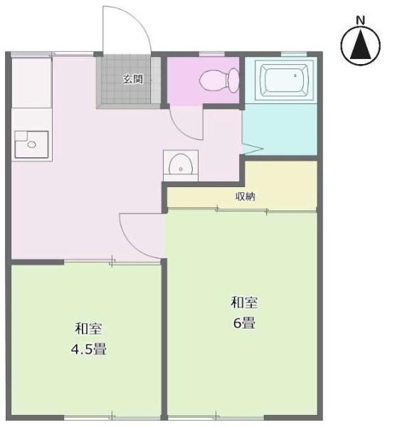 パナハイツ小雑賀の間取り