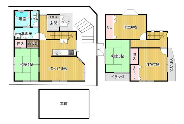 【間取り】 | 緑が丘２丁目戸建