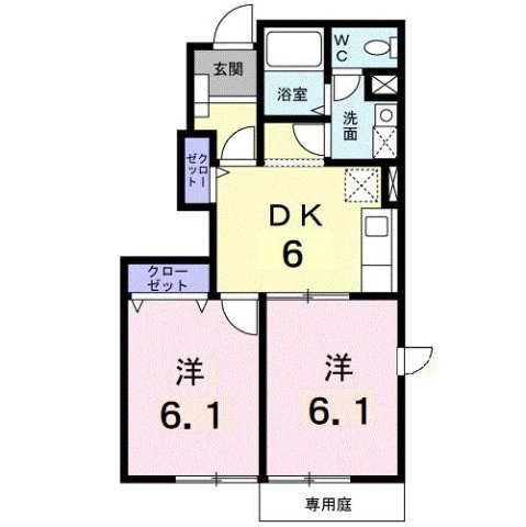 リバーサイド・ドリームⅤの間取り